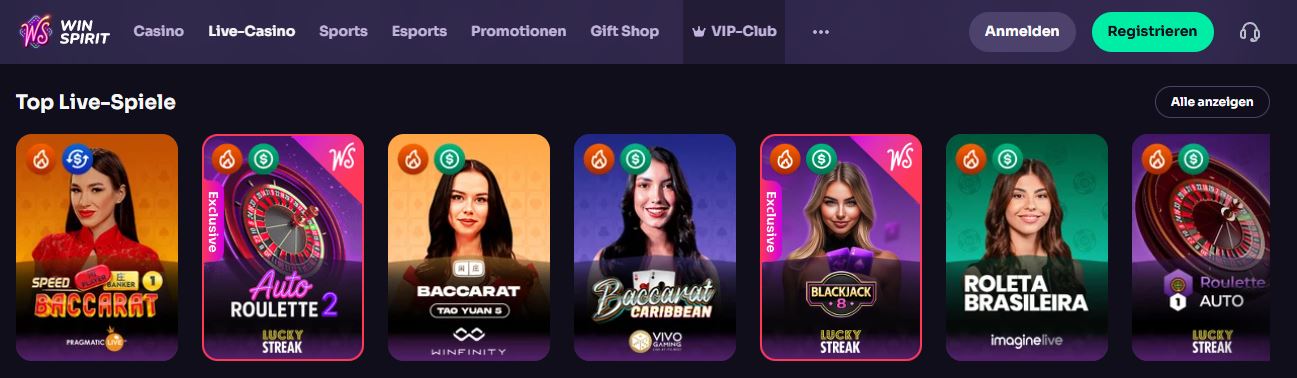 Spielen Sie Live-Casino mit echten Dealern in Echtzeit