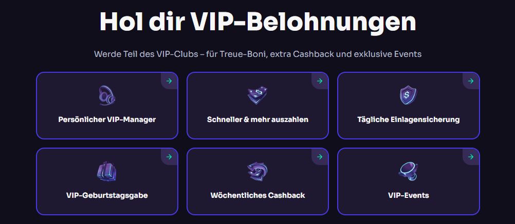 Treten Sie WinSpirit VIP-Club für exklusive Belohnungen bei